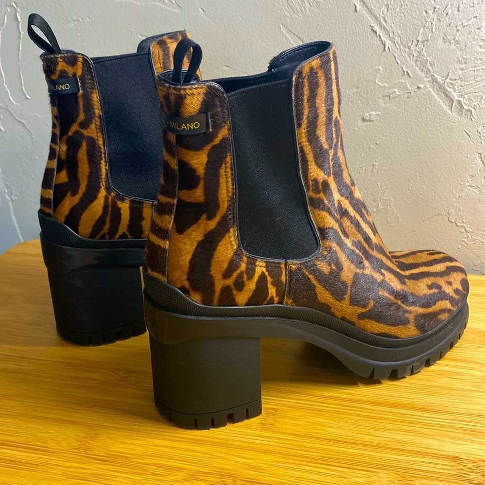 Prada Ponyhair Animal Print Chelsea Boot